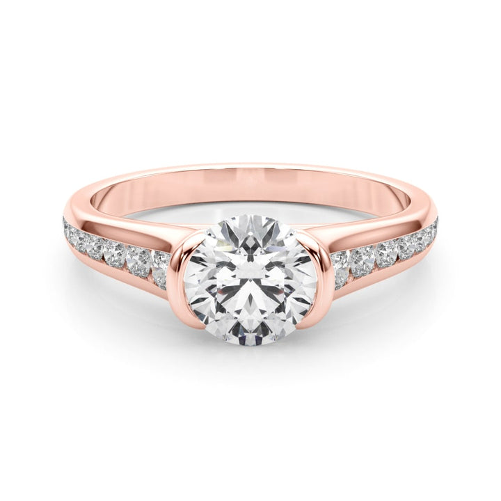 14K Rose Gold 7/8 ct tw New Style Diamond Engagement Ring