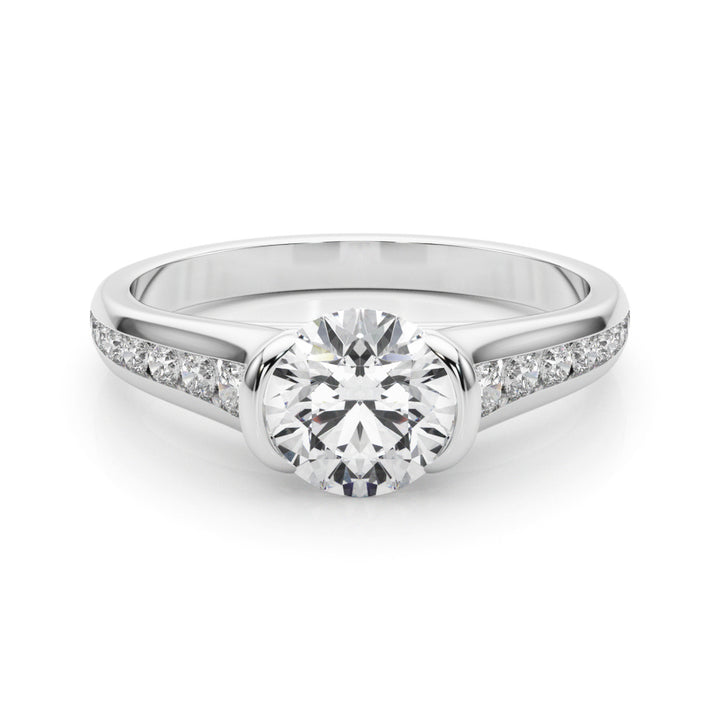 Multi-Diamond Round Engagement Ring