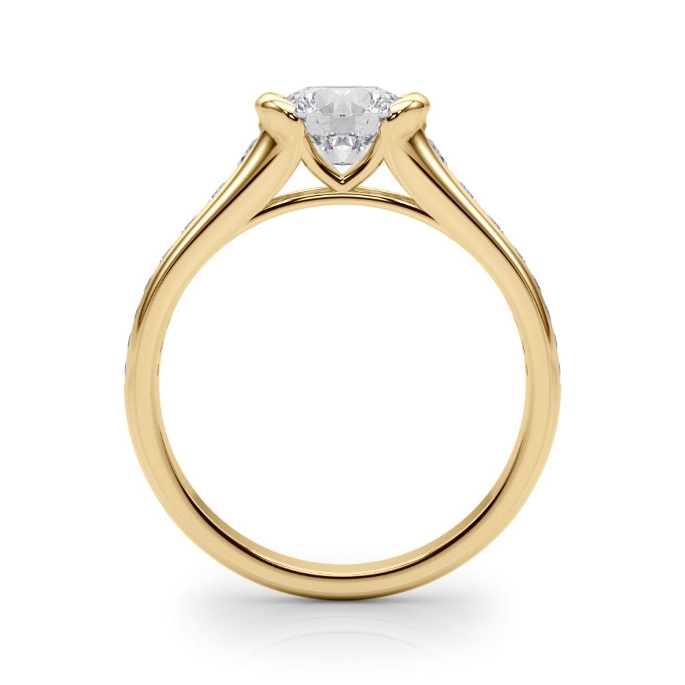 14K Yellow Gold 7/8 ct tw New Style Diamond Engagement Ring