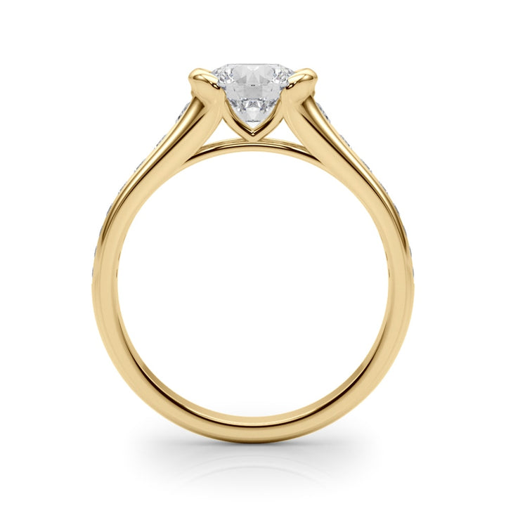 14K Yellow Gold 7/8 ct tw New Style Diamond Engagement Ring