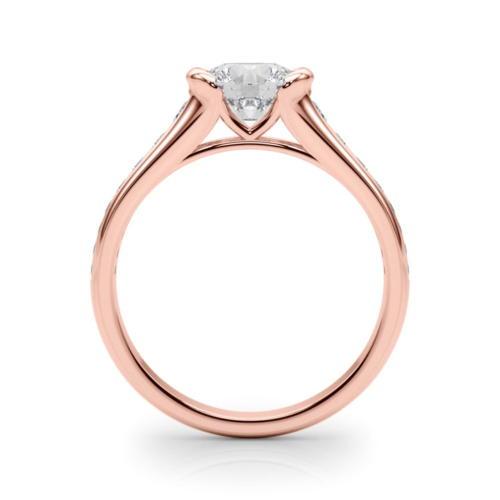 14K Rose Gold 7/8 ct tw New Style Diamond Engagement Ring
