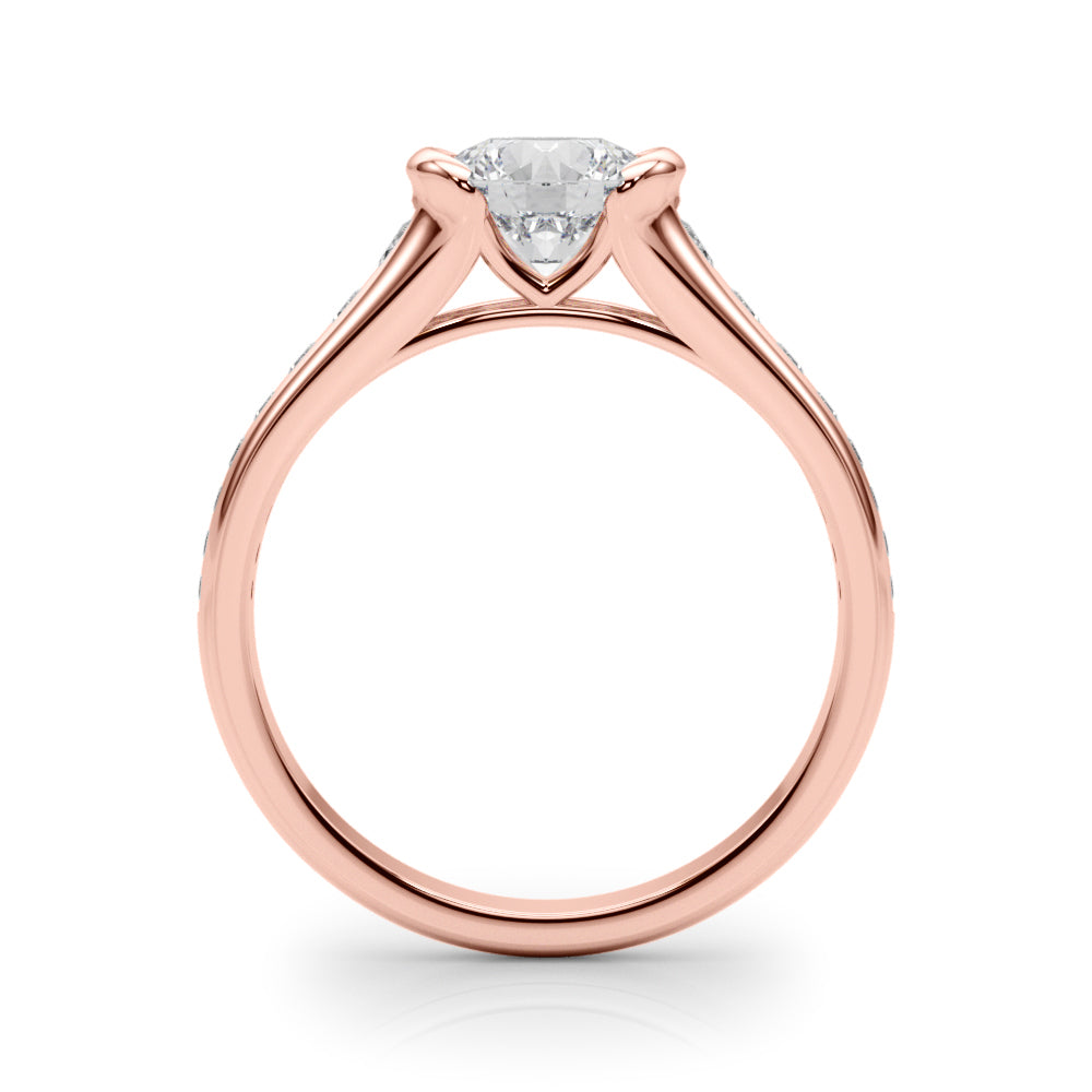 Rose Gold 7/8 ct Diamond Engagement Ring