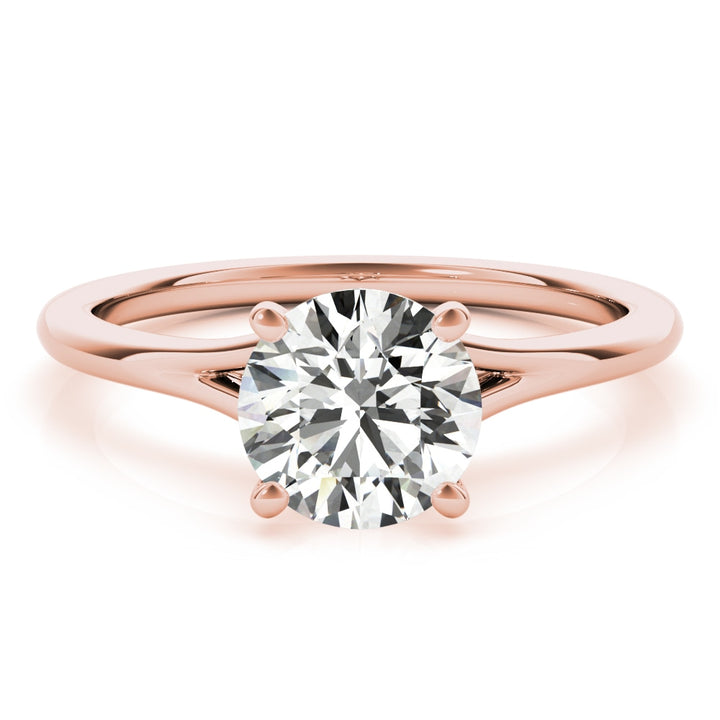 14K Rose Gold 1 ct tw Solitaire Diamond Engagement Ring