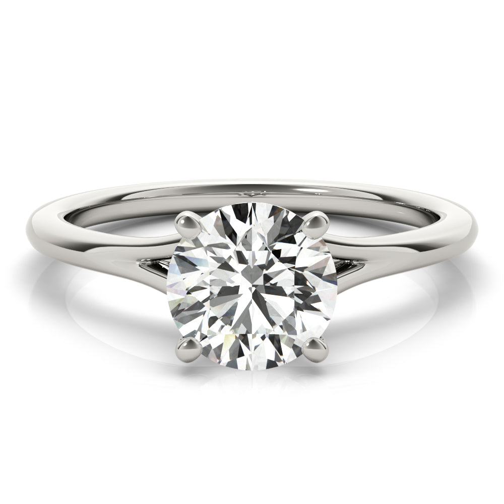 18K White Gold 1ct Diamond Solitaire Engagement Ring