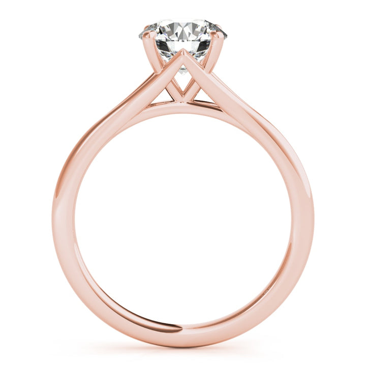 18K Rose Gold 1 ct tw Solitaire Diamond Engagement Ring