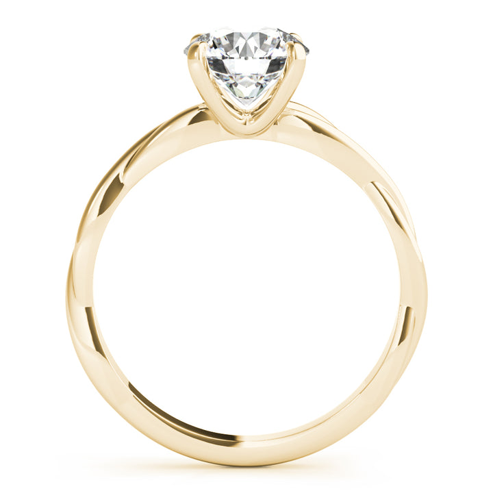 14K Yellow Gold 1 CT Diamond Engagement Ring