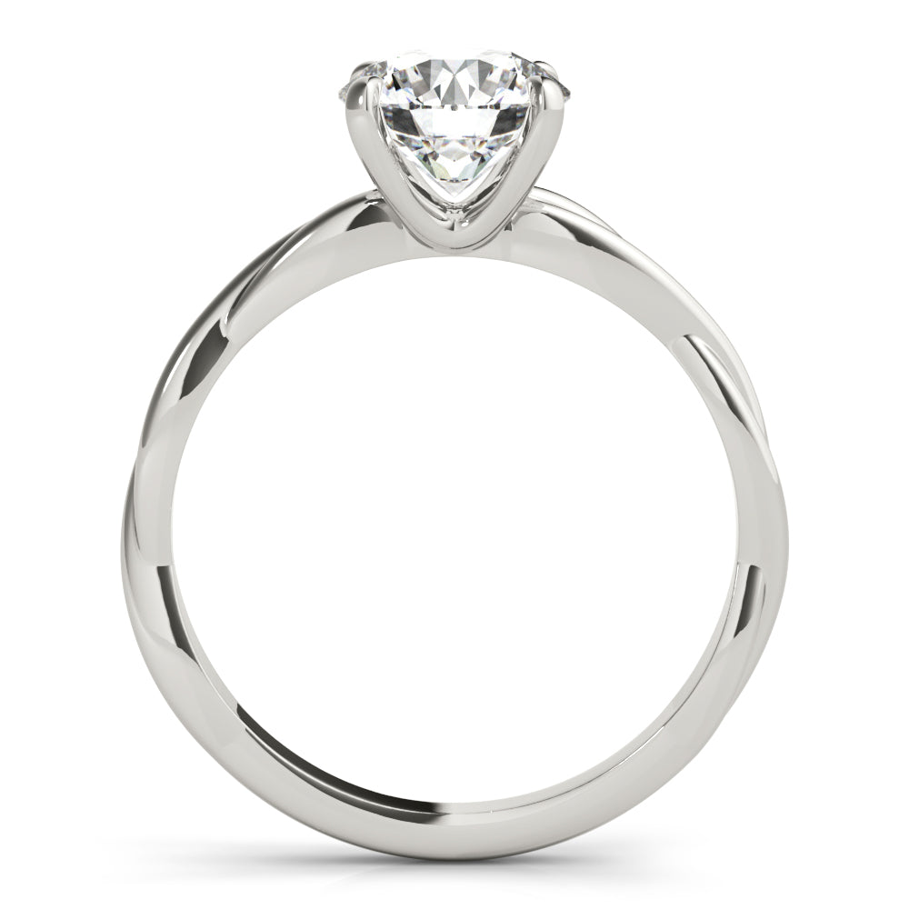 18K White Gold 1ct Diamond Solitaire Engagement Ring