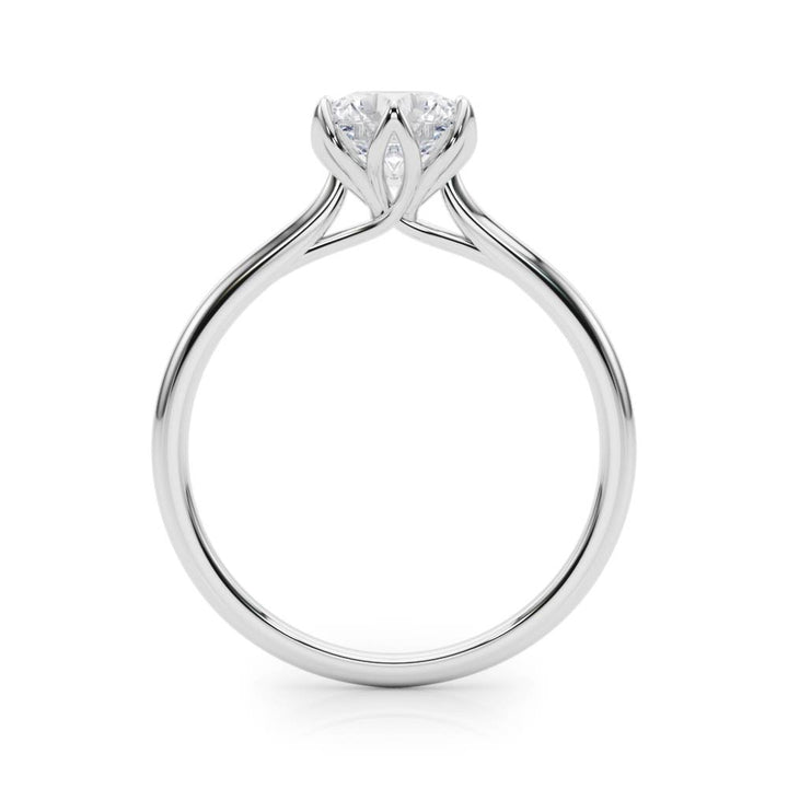 1 ct Platinum Round Diamond Engagement Ring
