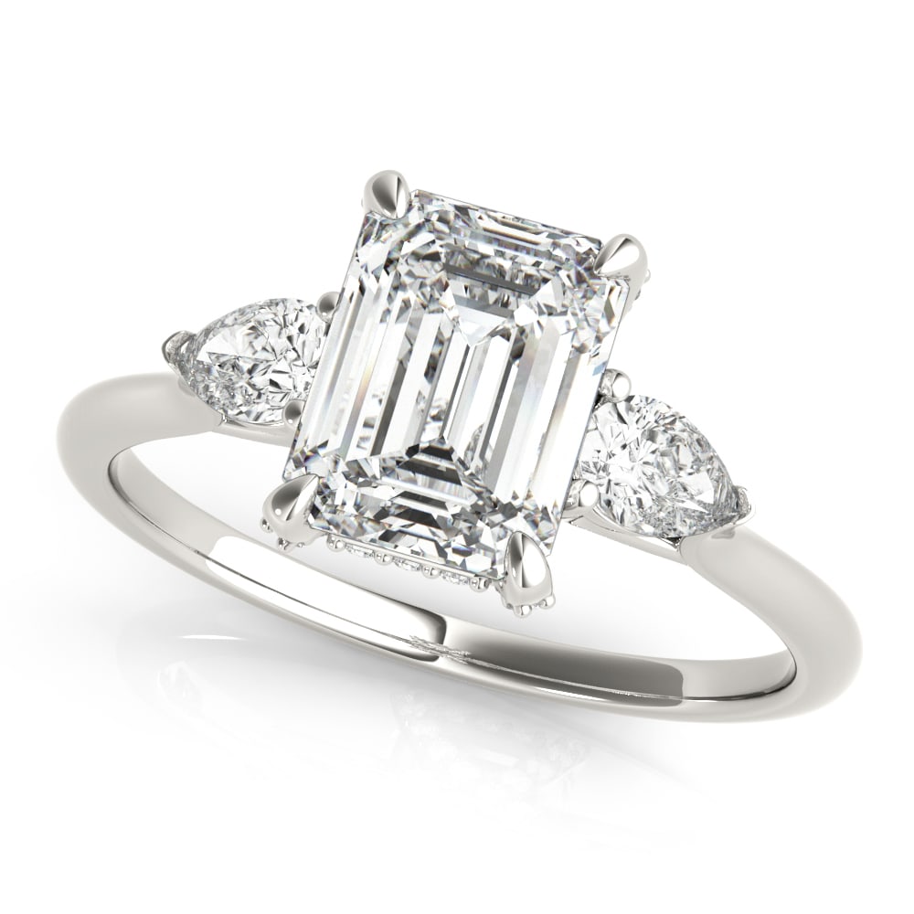 Three Stone Diamond Engagement Ring