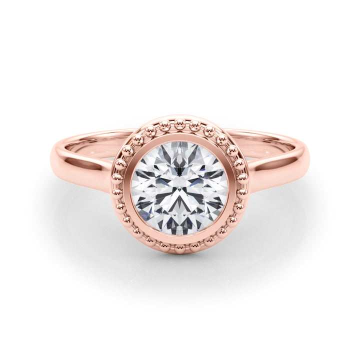 14K Rose Gold 1 CT Diamond Engagement Ring