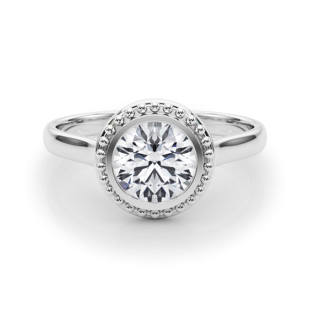 18K White Gold 1ct Diamond Solitaire Engagement Ring