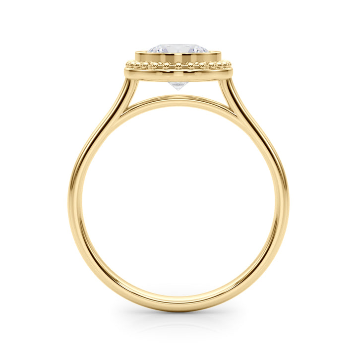 14K Yellow Gold 1 CT Diamond Engagement Ring