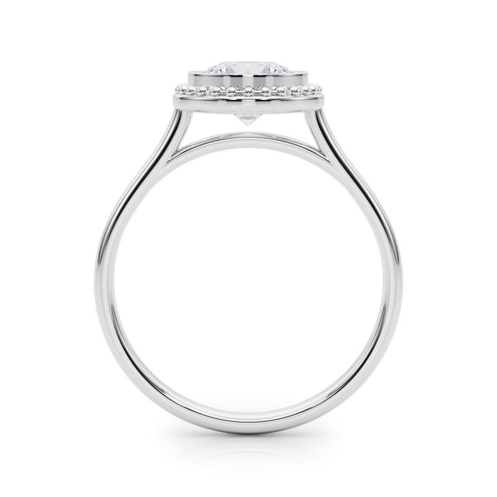 1 CT Platinum Round Diamond Engagement Ring