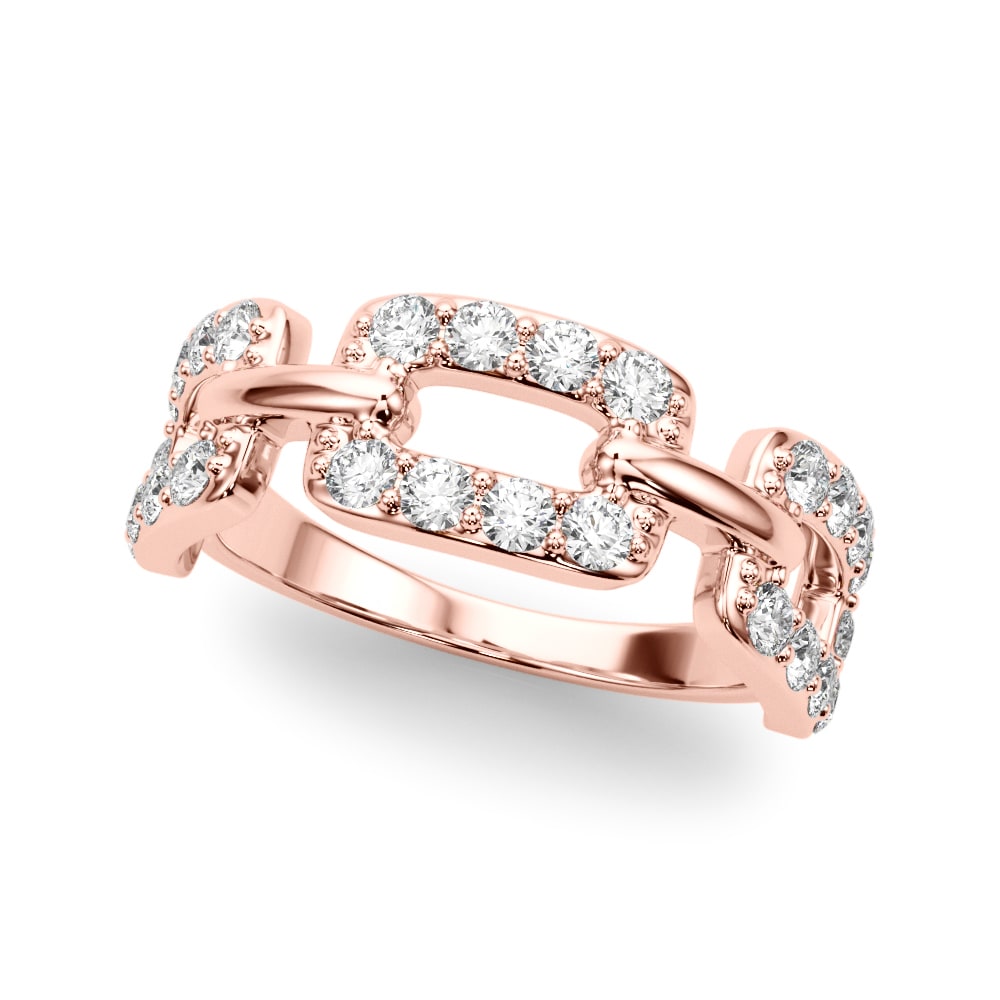 14K Rose Gold 3/4 ct tw New Style Diamond Ring