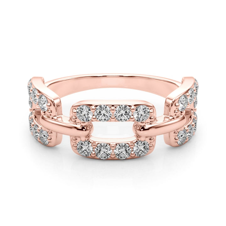 14K Rose Gold 3/4 ct tw New Style Diamond Ring