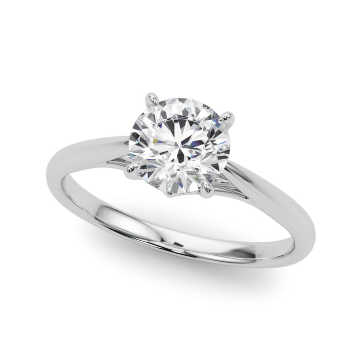 18K White Gold 1ct Diamond Solitaire Engagement Ring