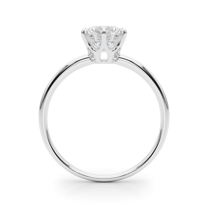 18K White Gold 1ct Diamond Solitaire Engagement Ring