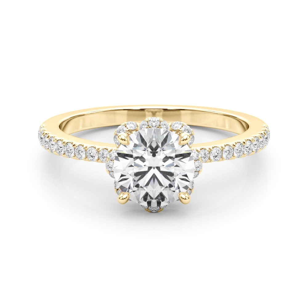 18K Yellow Gold 2 3/4 ct tw New Style Diamond Engagement Ring