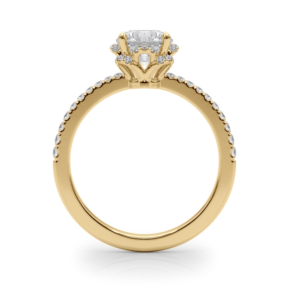18K Yellow Gold 2 3/4 ct tw New Style Diamond Engagement Ring