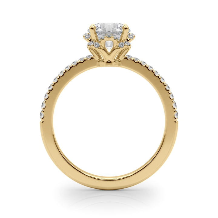 18K Yellow Gold 2 3/4 ct tw New Style Diamond Engagement Ring