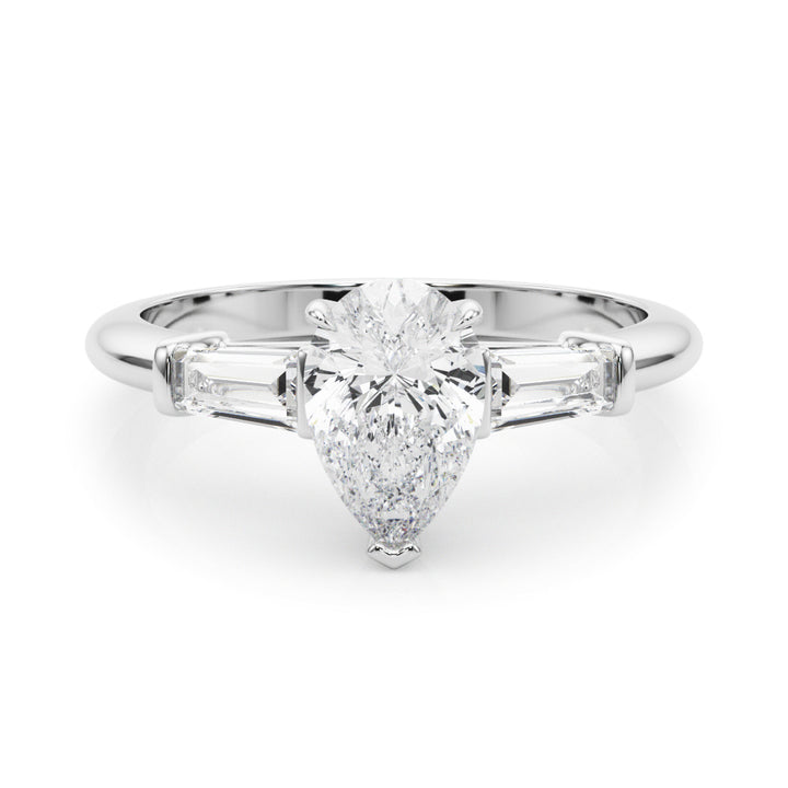 Platinum Diamond Taper Baguette Engagement Ring