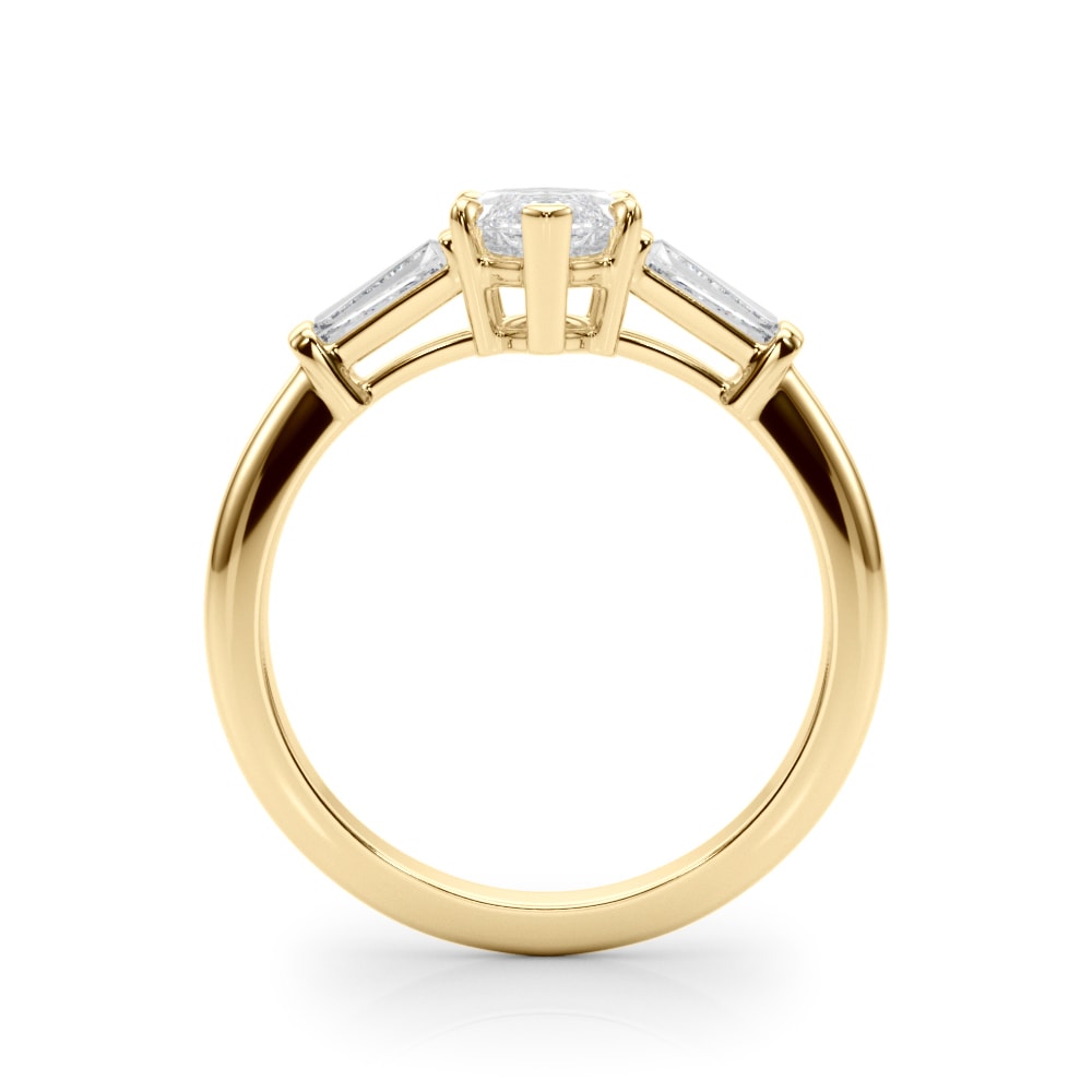 18K Yellow Gold 1/2 ct tw Fancy Shape Diamond Engagement Ring