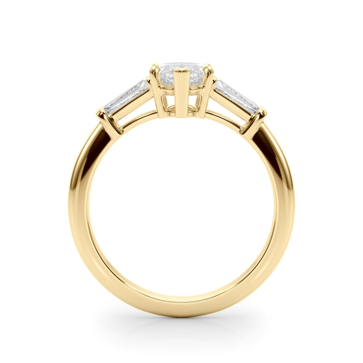 18K Yellow Gold 1/2 ct tw Fancy Shape Diamond Engagement Ring