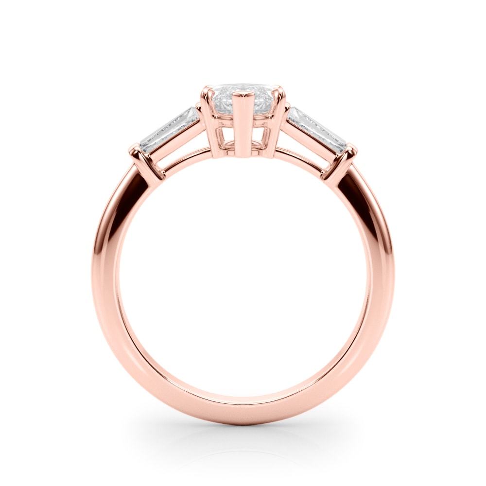 18K Rose Gold 1/2 ct tw Fancy Shape Diamond Engagement Ring