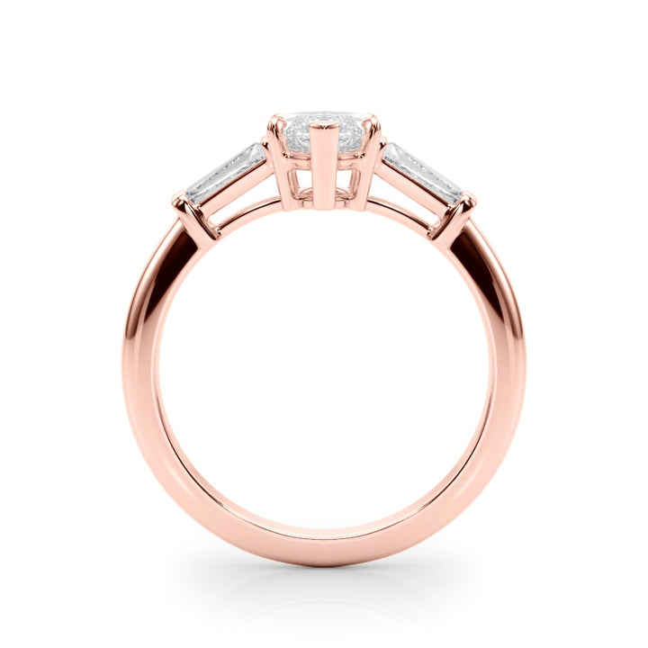 18K Rose Gold 1/2 ct tw Fancy Shape Diamond Engagement Ring