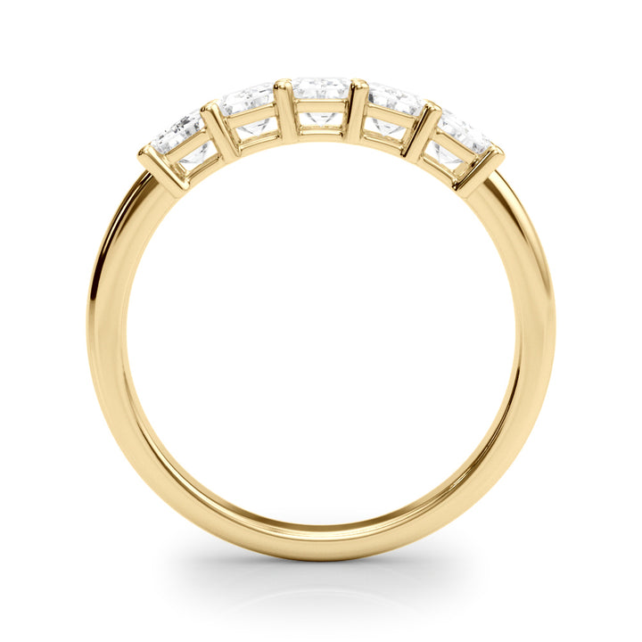 18K Yellow Gold Emerald Diamond Engagement Ring