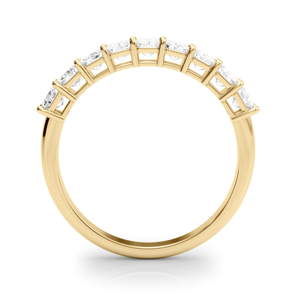 18K Yellow Gold Multi-Diamond Emerald Cut Ring