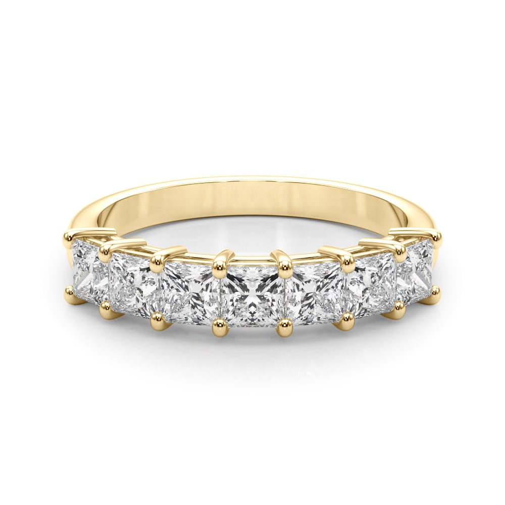 18K Yellow Gold 7/8 ct tw Fancy Shape Diamond Wedding Ring