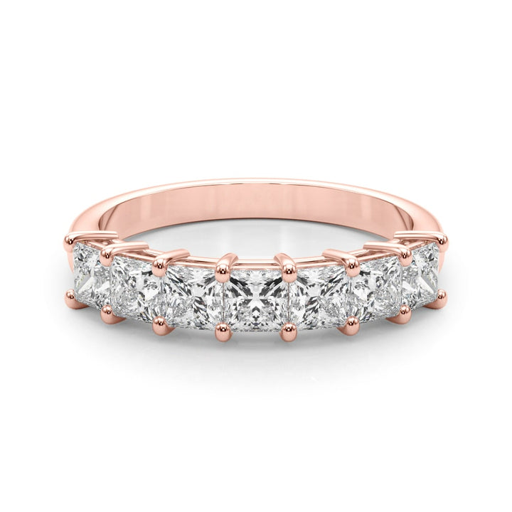 18K Rose Gold 7/8 ct tw Fancy Shape Diamond Wedding Ring