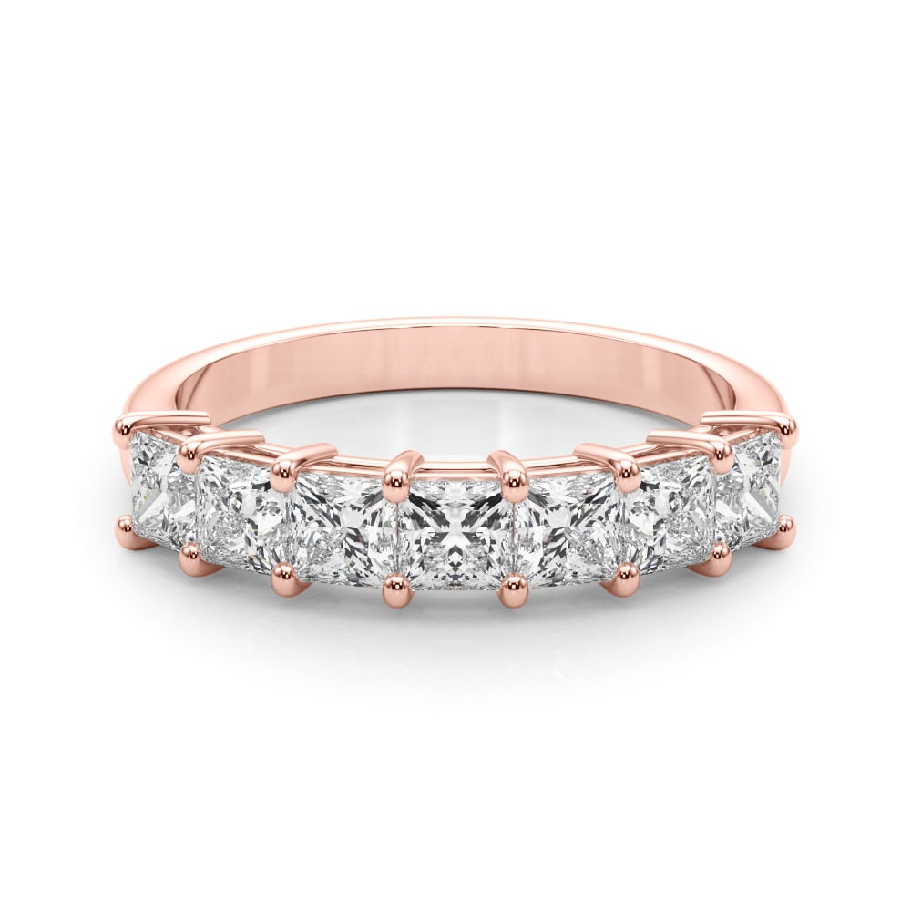 14K Rose Gold 7/8 ct tw Fancy Shape Diamond Wedding Ring