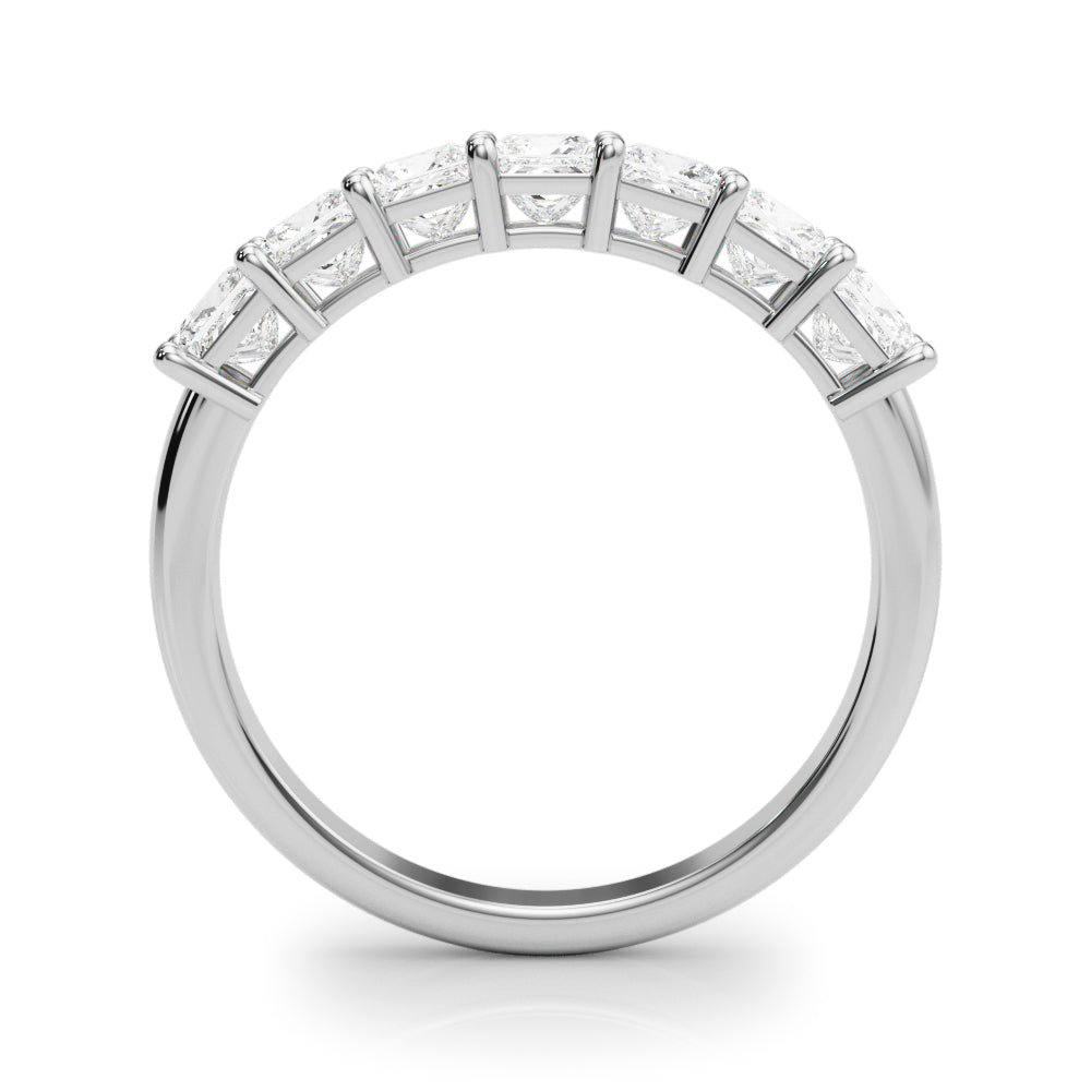 Platinum Square Diamond Wedding Ring