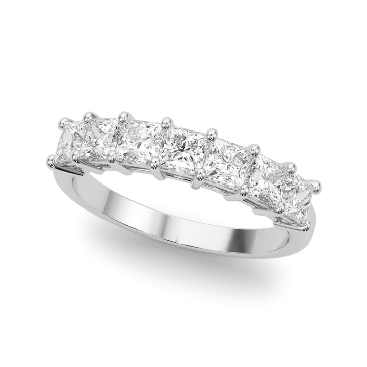 18K White Gold 7/8 ct tw Fancy Shape Diamond Wedding Ring