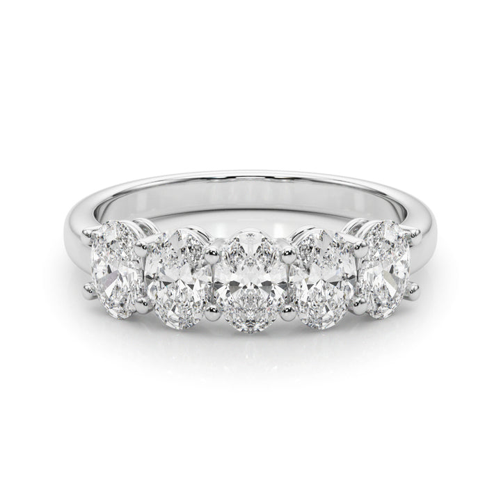 Diamond Oval Multi-Stone Engagement Ring