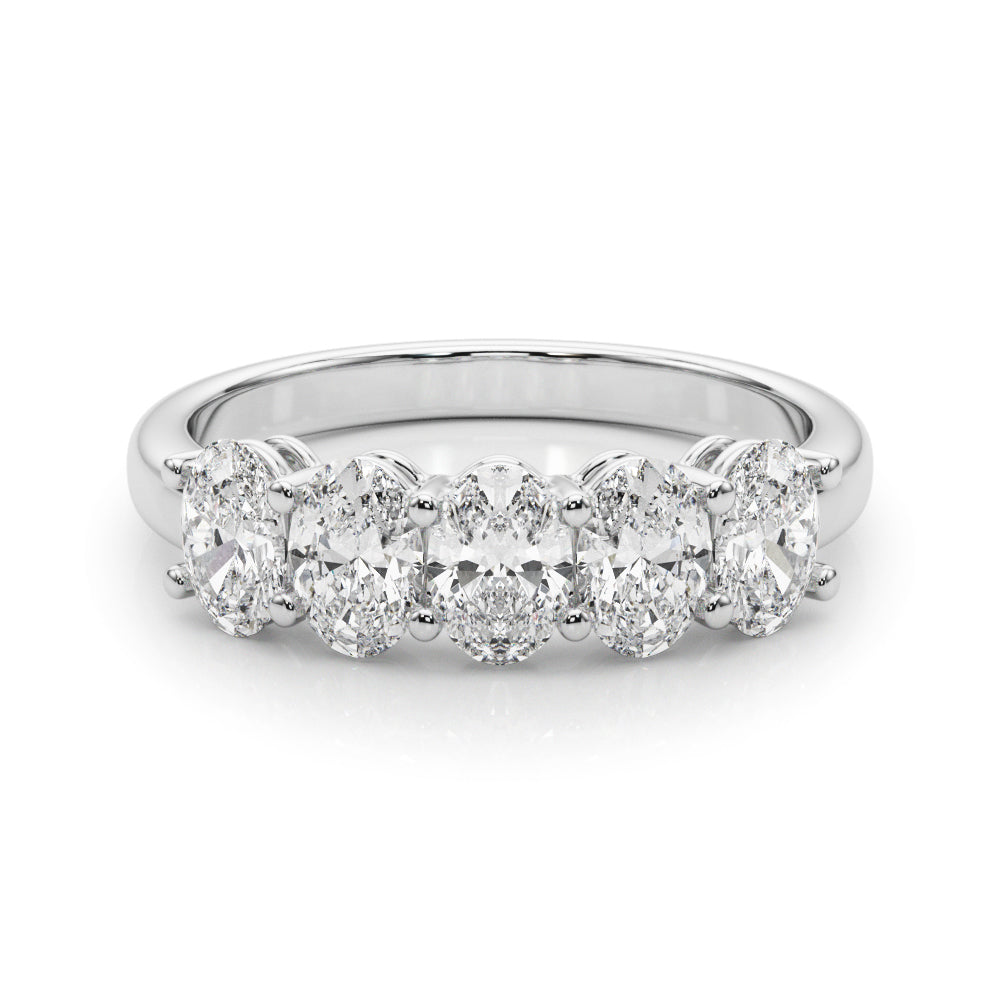 18K White Gold 1.65 CT Oval Diamond Engagement Ring