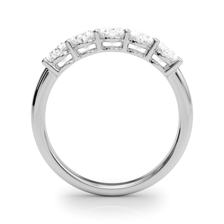 14K White Gold 1.65 ct Multi-Diamond Oval Ring