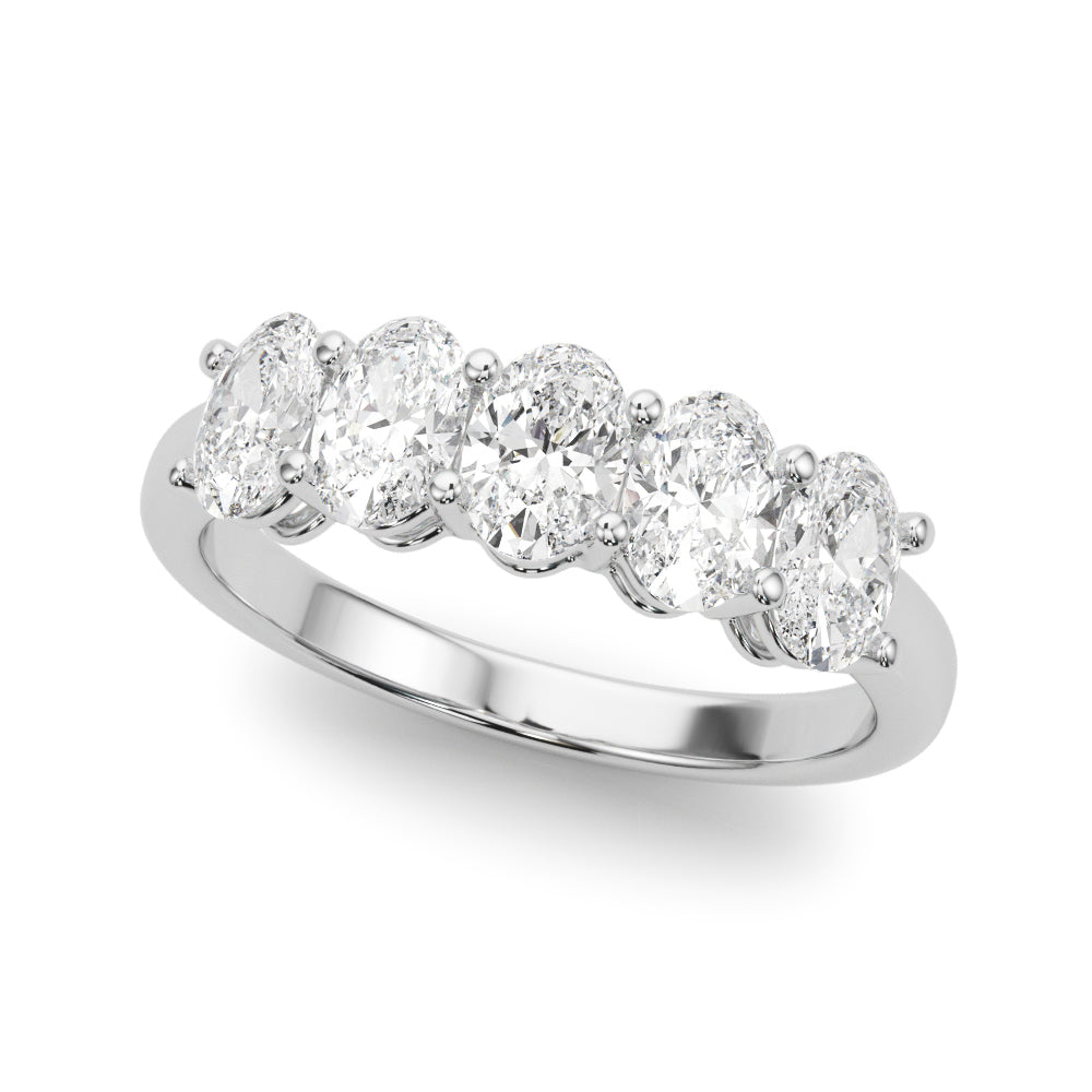 18K White Gold 1.65 CT Oval Diamond Engagement Ring