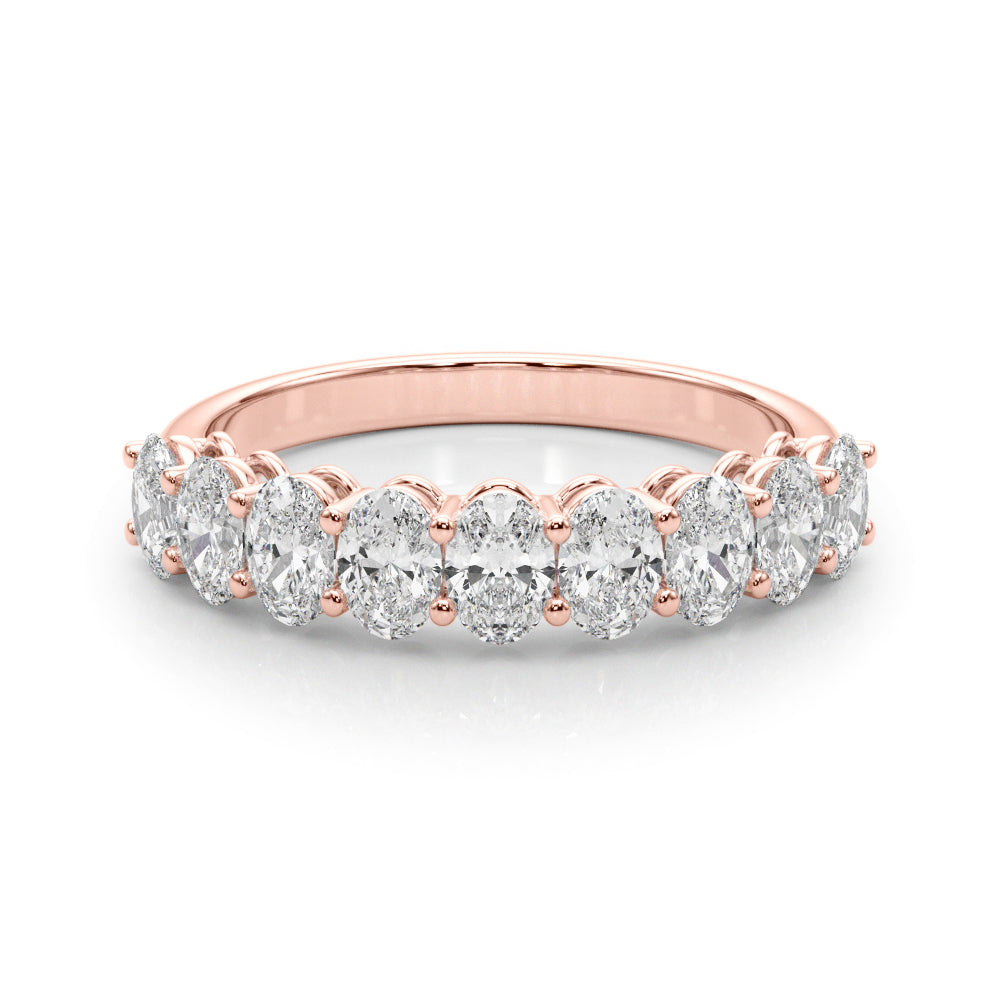 18K Rose Gold 1.8 CT Oval Diamond Engagement Ring