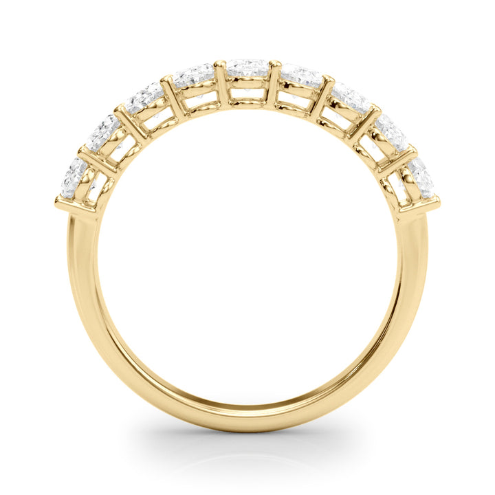14K Yellow Gold Oval Diamond Wedding Ring