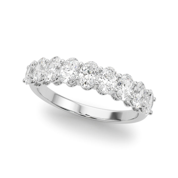 18K White Gold 1.8 CT Oval Diamond Engagement Ring