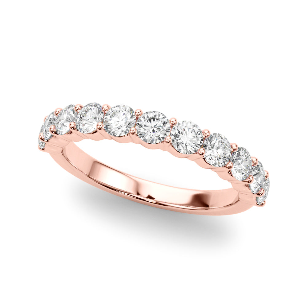 18K Rose Gold Multi-Diamond Engagement Ring