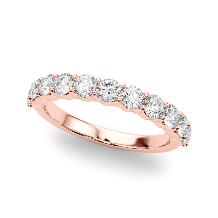 18K Rose Gold Multi-Diamond Engagement Ring