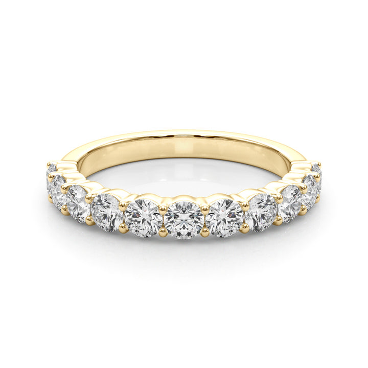 18K Yellow Gold 1 CT Diamond Wedding Band