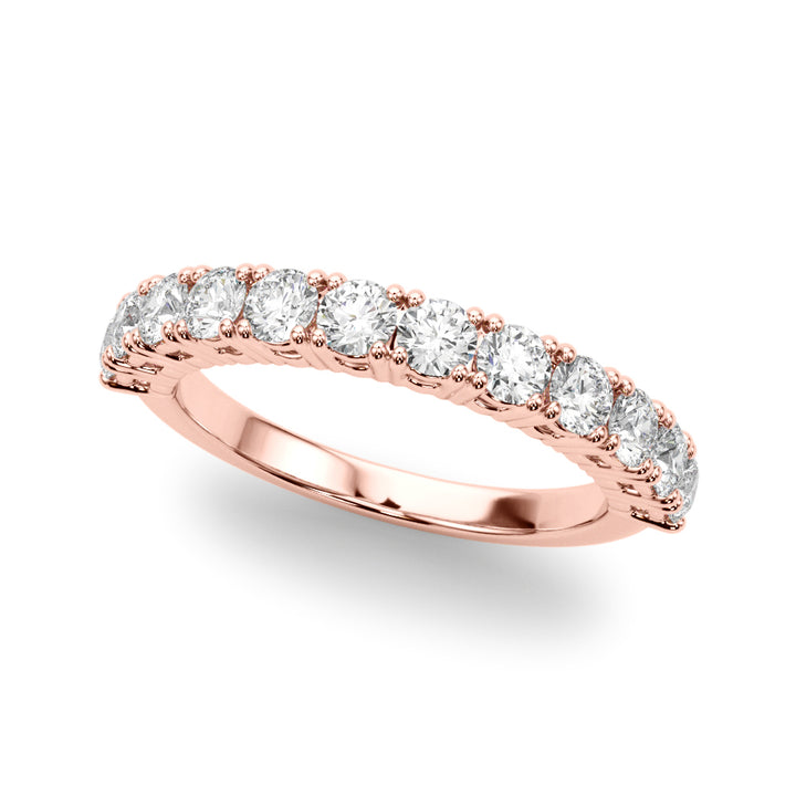 18K Rose Gold Multi-Diamond Engagement Ring