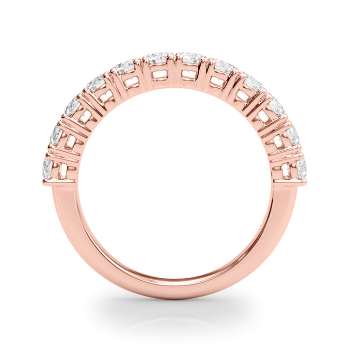 1 CT TW Rose Gold Diamond Wedding Band