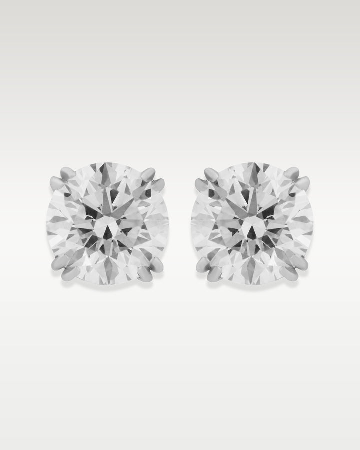 Basket Set Lab Grown Diamond Stud Earrings | Bitton Diamonds Dallas