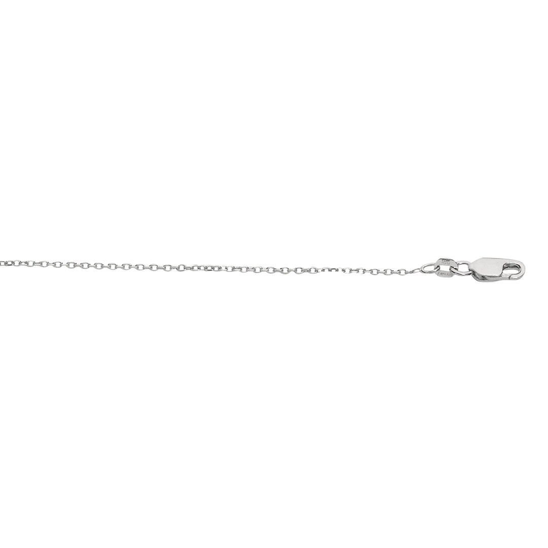 Silver 1.1mm Diamond Cut Cable Chain